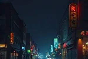 逆光仓库封面：正午逆光下的仓库卷帘门与货架